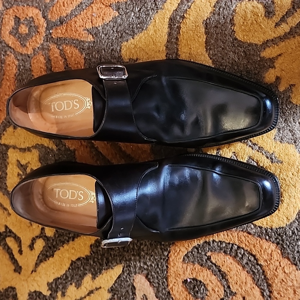 TOD'S Buckled Brogues Very Clean Size 10 Luxurious Italian Leather Fantastic